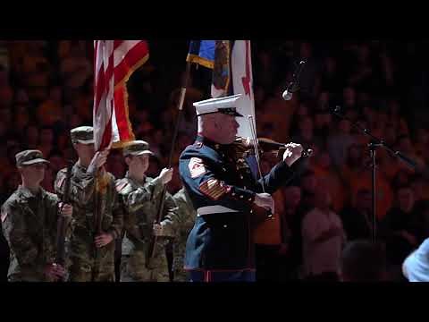 U.S. Marine Violinist Performs National Anthem