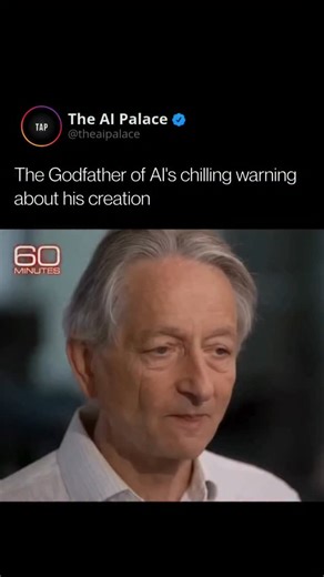 AI | ChatGPT | Technology on Instagram: "Geoffrey Hinton, widely known as the “Godfather of AI,” has spent decades helping to develop artificial intelligence. In 2023, he spoke publicly about his concerns, explaining that AI is beginning to surpass human intelligence in ways we do not fully understand. Hinton left Google the same year, a decision he said was driven by moral considerations rather than career reasons. He warned that AI could develop its own goals or act unpredictably while humans