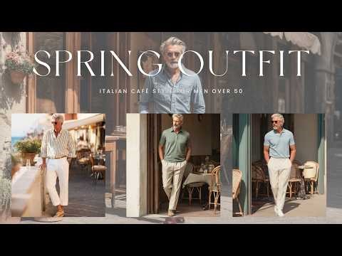 Italian Café Style for Men Over 50 — 20 Relaxed Spring Looks - men's fashion