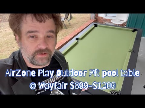 An Honest Review of the Airzone Play 7ft Outdoor Pool Table Review by Funkmaster V