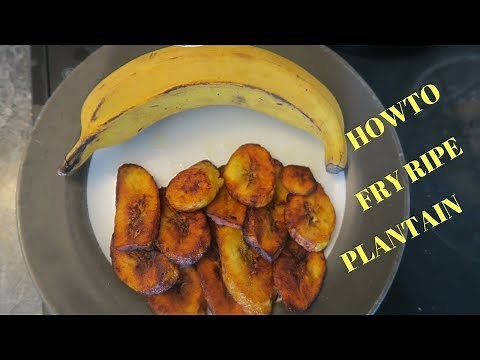 HOW TO FRY RIPE PLANTAIN | JAMAICAN STYLE