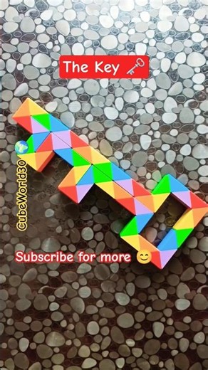 Snake cube pattern Key | Snake cube puzzle #shorts #viral
