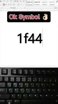 How to Make OK Symbol in MS Word#computer #tricks #windows #asmr #shortvideo