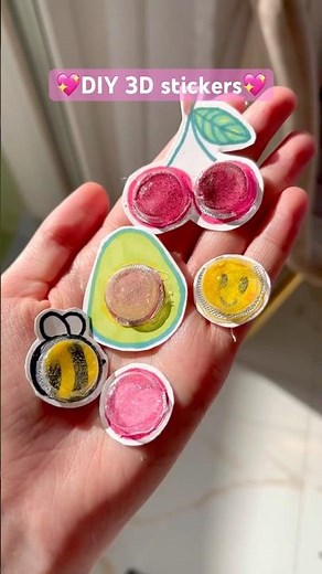 How to make 3D stickers💖