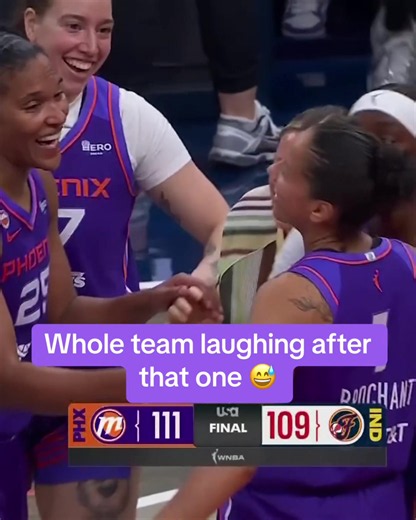 Phoenix Mercury funny win: whole team laughing after bad bounce