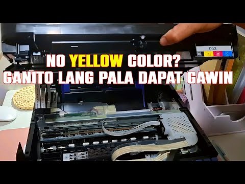 How to fix EPSON L3210 printer color issue (Yellow not printing)