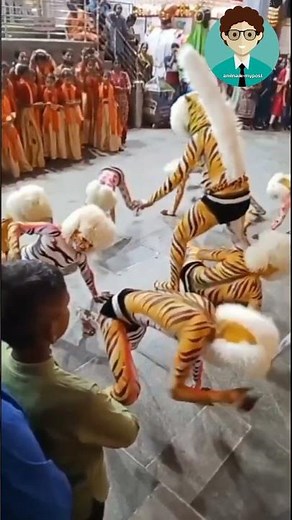 Pili Vesha 🐅 - Tiger dance at Mangaladevi Temple, Mangalore during Navratri & Dassera celebration.