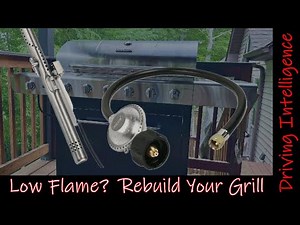 Propane BBQ Grill Very Low Flame, Will Not Get Hot Or Cook: Charbroil 6 Burner Grill Repair