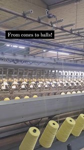 5.9K views · 152 reactions | How do we avoid tangles when balling our yarn? It's almost like threading a sewing machine! On the right, you can see a cone of yarn. The end of this yarn is threaded overhead and down through the machine before being attached to the ball on the left. | Bendigo Woollen Mills | Facebook