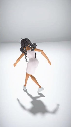 Stylized Female Character in Casual Dress