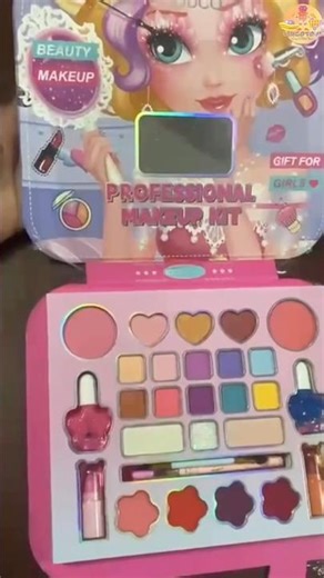 Magic Glam Kids Makeup Set 💄✨ | Washable & Safe Beauty Kit for Girls | Pretend Play Toy”