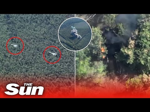 Ukrainian forces release footage showing Su-24 jets providing close air support