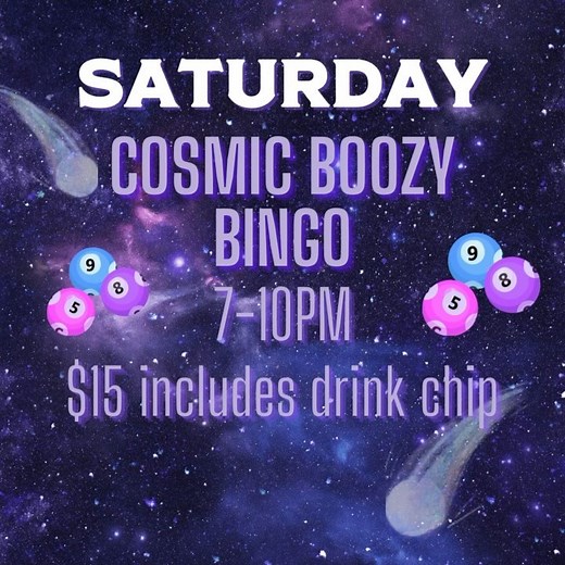 💫Come one come all to Boozy Bingo cosmic edition! ☀️Help us celebrate Total Eclipse of the Farm weekend by joining us for everyone's favorite game BINGO Saturday 4/06 at 7pm 🍻Includes board and one drink chip Great prizes for every round! 🎟️Link for tickets in bio🎟️ #beckerfarms #boozybingo #buffaloevents #solareclipseniagara #solareclipsebuffalo #totaleclipseofthefarm #lockportny #lockportynyevents | Becker Farms and Vizcarra Vineyards