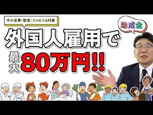 【最大80万円!!】外国人を雇用している会社さん必見！助成金をもらうための条件とは？
