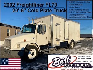 2002 Freightliner FL70 ** COLD PLATE BODY TRUCK **