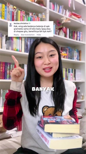 Dari 3 metode belanja buku di Gramedia: toko fisik, marketplace dan aplikasi Gramedia, temen-temen paling sering yang mana? 😆📚 #gramedia #tokobuku #belibuku #booktok #promo