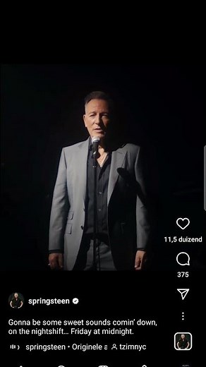 Bruce Springsteen New Song teaser. Nightshift