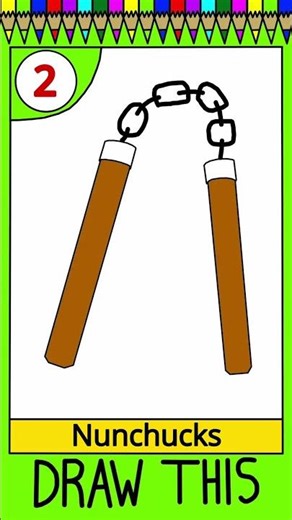 “Pictionary Challenge: Nunchucks! #shorts"