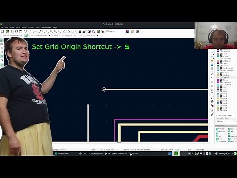 KiCad 6: Set Grid Origin