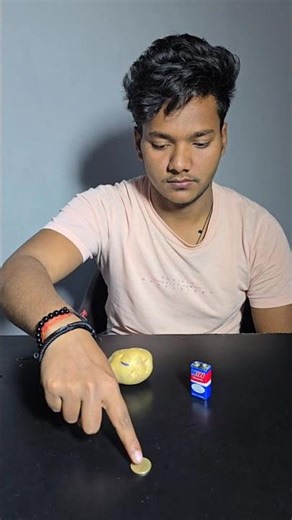Patato coin hack experiment 😱 #fyp #diy #lifehacks #experiment