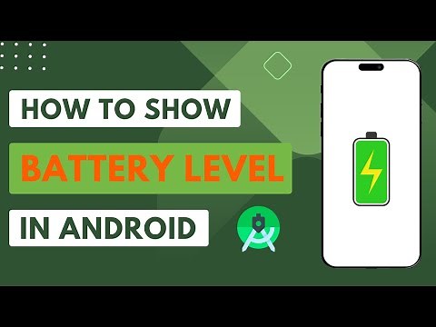 how to show battery level in android with android studio