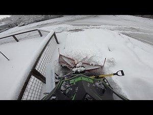 (POV) Boss ATV V Plow Clearing Sidewalks