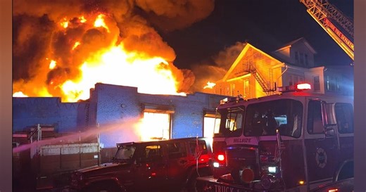 Six-Alarm Fire Rips Through Businesses in Hillside, NJ