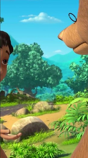 KITNA BADA FOOL HAI ! #powerkidsshorts #junglebook #mowgli #junglebookinhindi #baloo