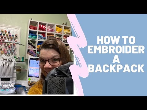 How to embroider a backpack on multi needle machine