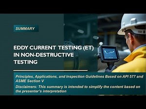 Eddy Current Testing (ET) in Non-Destructive Testing (NDT)