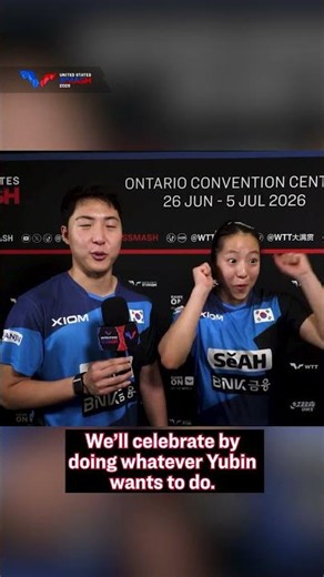 Shin Yubin couldn’t wait for the Champions photoshoot!🤣 💖#USSmash #TableTennis