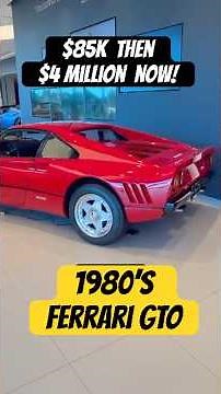 From $85K to $4 MILLION?! 1980s Ferrari 288 GTO Price!