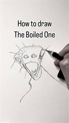 Demos of Horror | Horror Artist on Instagram: "How to draw The Boiled One . #theboiledone #phen228 #howtodraw #creepyart #analoghorror #art"