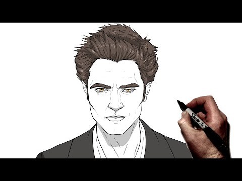 How To Draw Edward Cullen | Step By Step | Twilight
