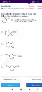 8:24 AM \propto4GQuestion No.SectionMarkin10 \#6751940ac7... | Filo