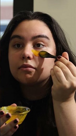 DIY Honey Under-Eye Mask for Dark Circles! 🍯🧖‍♀️⁠