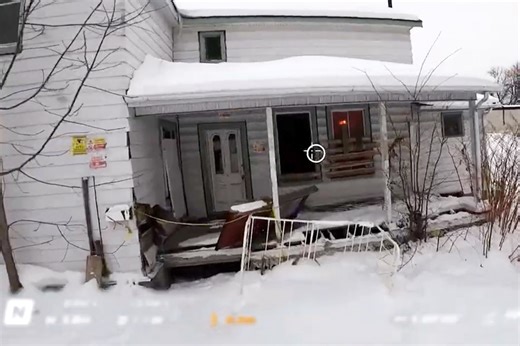 Drone footage of Barrie police raid resembles a video game