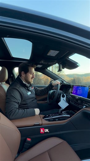 Here is Jared Foster with a peek inside the 2026 Toyota Crown Signia Limited. Featuring the Saddle Tan leather interior, one of Jared’s favorites. | Toyota of Bristol