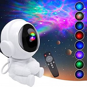 Astronaut Galaxy Projector LED Night Lights for Kids,Nebula Ceiling Lamp Star Light Nightlight Kids for Room Deco with Timer and Remote