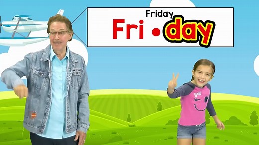 星期之歌Days of the Week Syllables Song _ Jack Hartmann _ Syllable Song