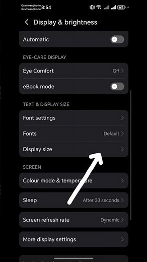 "How to Increase Display Size on Honor Phone | Bigger Screen View Settings | #Shorts"