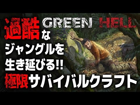 【過去最高難易度】過酷なジャングルで生き残る極限オープンワールドサバイバルクラフトゲームを完全初見プレイ！！#2【Green Hell｜グリーンヘル｜攻略｜ゲーム実況】