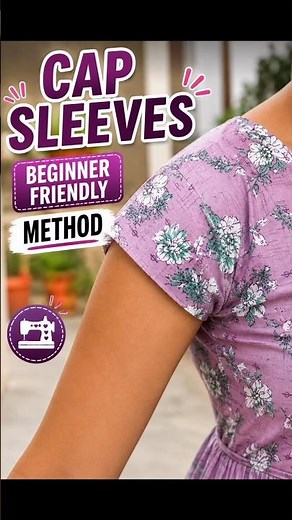 DIY Cap Sleeves Cutting & Stitching Tutorial | Easy Cap Sleeve Pattern | Beginner friendly