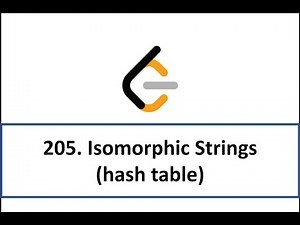 【leetcode 205】Isomorphic Strings(中文語音)(CC字幕)