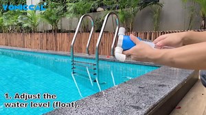 Pool Filler Automatic Pool Fill Water Leveler auto Filler Water Level Control (3/4'' Blue)