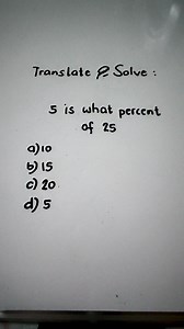 Here's another tip in translating a percentage problem. Easier to solve. #learn #shortcuts #exam #numbers #fastandeasymaths | Math Fannatics