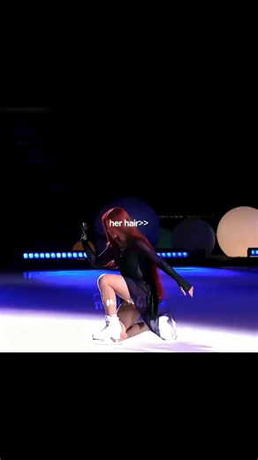 In real life Arial Dances on Ice not in water#figureskating #Sasha#alexandratrusova#russia#Olympics
