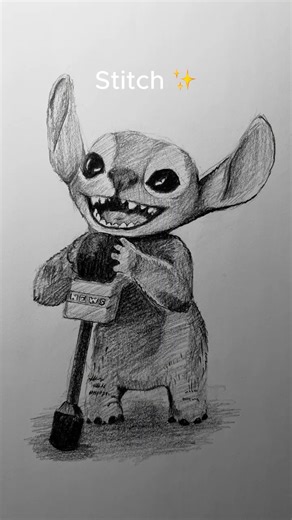 Drawing Stitch what do you think? #shorts #stitch #art