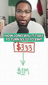 How long would it take to turn $3.33/day into $1M? 🤔