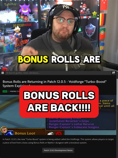Bonus Rolls Are Back in World of Warcraft!